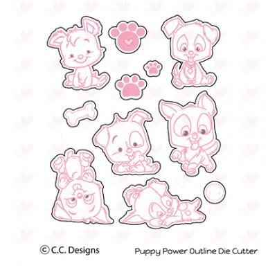 C. C. Designs Magic Stamp dies Puppy Power